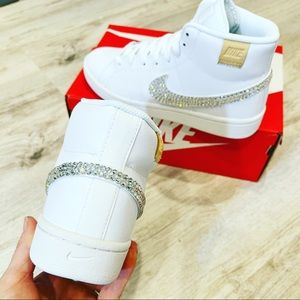 Nike court royale custom with Swarovski Crystal